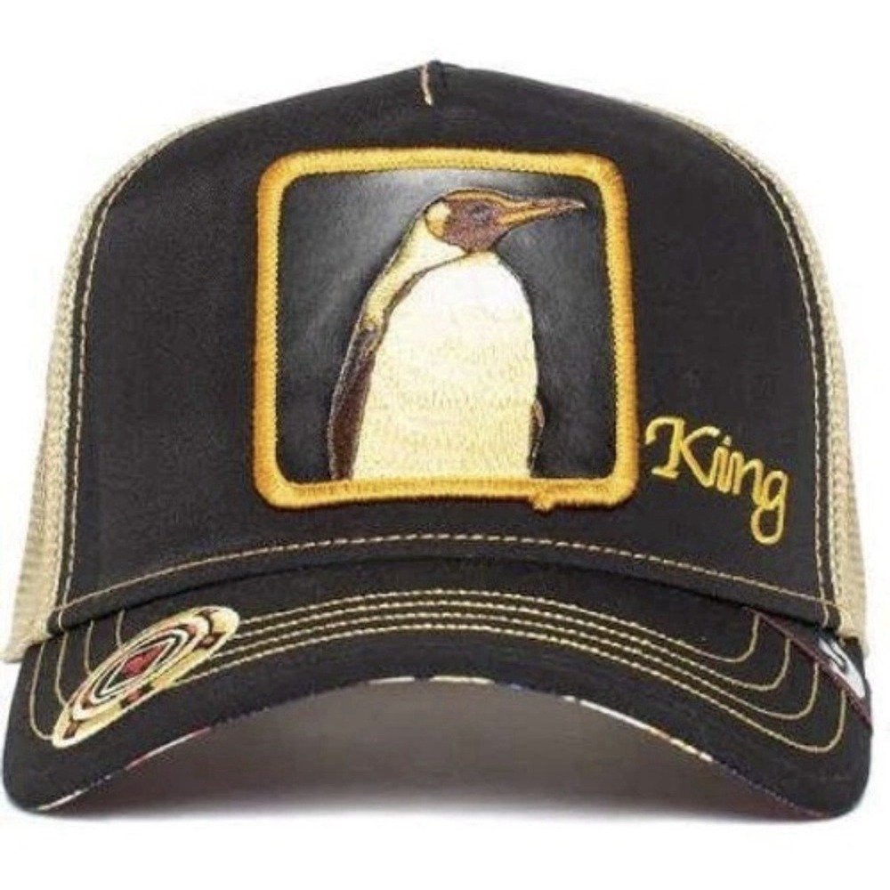 Goorin Bros The Farm‎ Trucker Hat Black King Penguin Casino Poker Chip Snapback